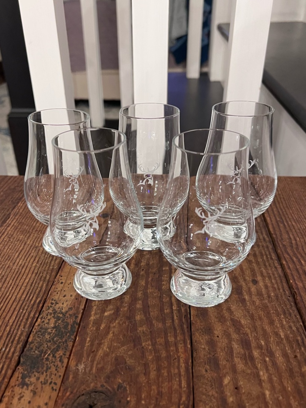 Etched Glencairn Whiskey Tasting Glasses (5) - Picture 3 of 4